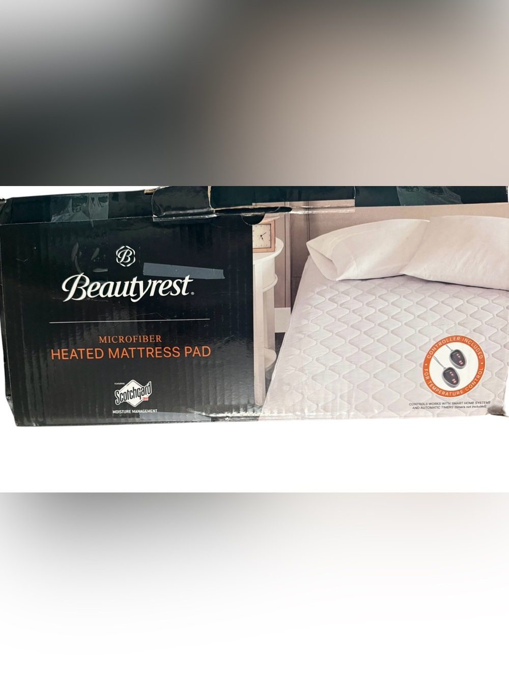 Beautyrest Queen Heated Mattress Pad Dual Control New